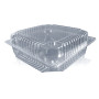 Одноразовая упаковка для тортов квадратная ПС-53 на 2250 мл, 110 шт/уп - Фото 1