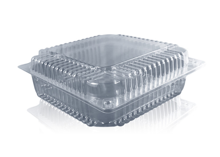 Одноразова упаковка для тортів квадратна ПС-55 на 3300мл, 110 шт/уп