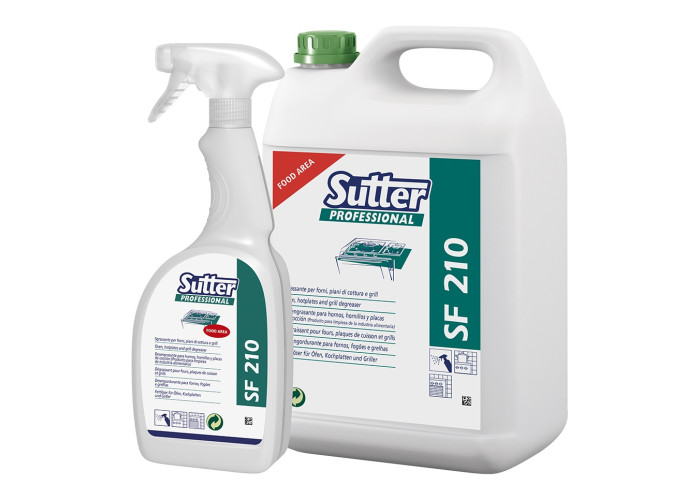 Щелочной концентрат Sutter Professional S.F. 210 для пароконвектоматов, 0,5 и 5 кг