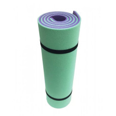 Килимок туристичний двошаровий зелено-фіолетовий 180х60х1.2