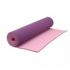Мат для йоги та фітнесу TPE фіолетово-рожевий 183х61х0.6