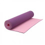 Мат для йоги и фитнеса TPE фиолетово-розовый 183х61х0.6 - Фото 1