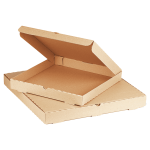 Упаковка для пиццы цвет бурый. форма прямоугольная