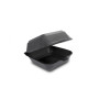 Одноразова упаковка ланч-бокс HP-6 чорний (150х150х70), 250 шт/уп - Фото 1