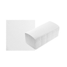 Рушник білий вузький V-складання одношаровий целюлозний 150 лист/уп