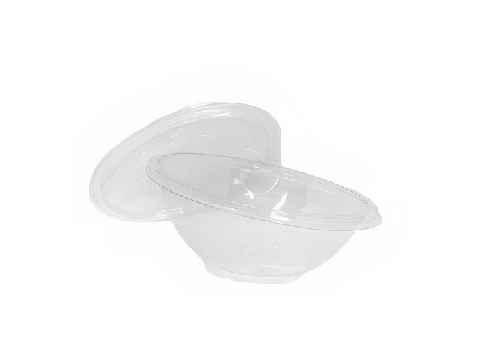 Упаковка для салату Oval-1000 мл коса овальна прозора, 400 шт/уп