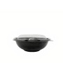 Упаковка для салата CC-750 мл черная с купольной крышкой, 300 шт/уп - Фото 1