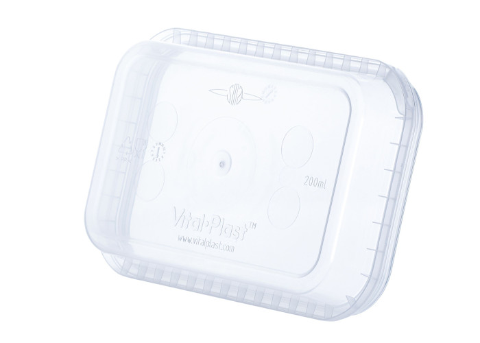 Судок прозрачный Vital Plast для пищевых продуктов 200 мл, 500 шт/уп