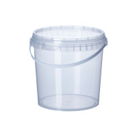 Відро прозоре Vital Plast з широкою ручкою 1 л
